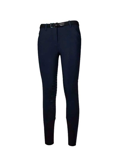 Pantalons d'hiver bleu marine (grip aux genoux) pour femme - Brandy - Equiline