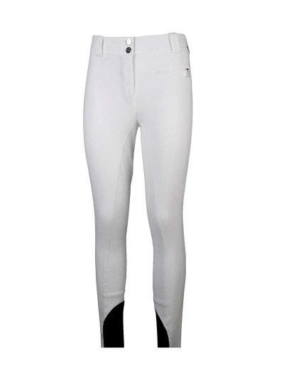 Pantalons d'hiver blanc (grip à fond intégral) pour femme - Clare - Equiline