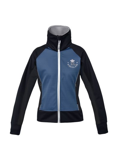 Veste softshell bleu et bleu marine à col haut pour femme - Marbel - Kingsland
