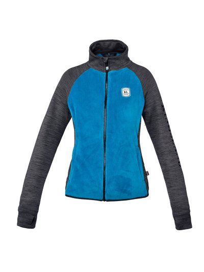 Veste polaire d'entraînement bleu ciel et gris chiné pour femme - Koschuta - Kingsland