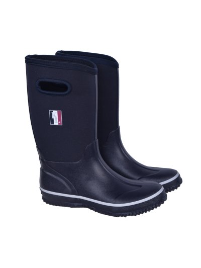 Bottes en caoutchouc imperméables bleu marine unisexe modèle Cecil - Kingsland
