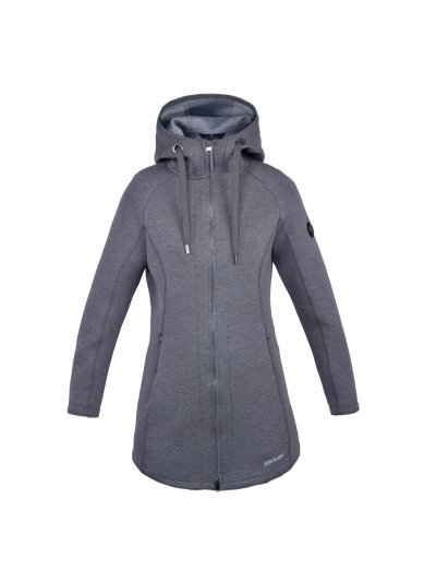 Veste longues pour femme modèle Julie Gris foncé - Kingsland