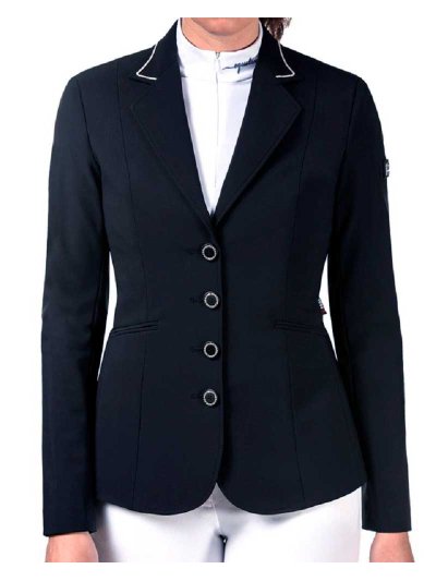 Veste de compétition bleu marine avec boutons de brillants pour femme - Dorthy - Equiline