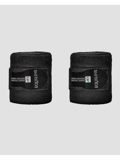 Lot de 2 Bandes de repos noires pour cheval - Equiline