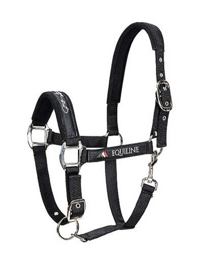 Licol d'écurie noir pour cheval - Timmy - Equiline