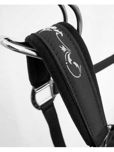 Cabezada de cuadra negra para caballo Timmy - Equiline - imagen 2
