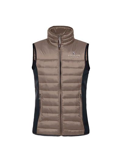 Gilet matelassé marron clair et bleu marine unisexe - Edición limitada - Kingsland