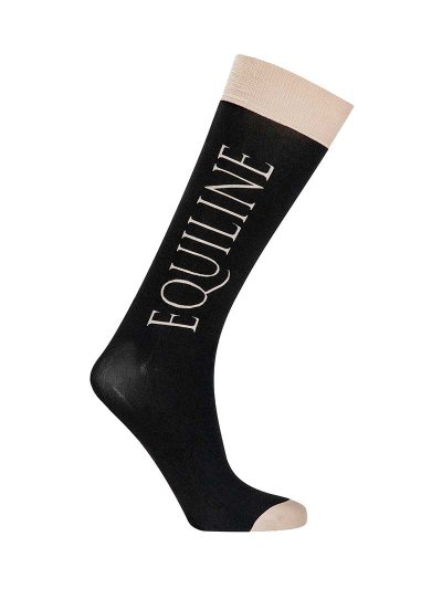 Pack de 3 paires de Chaussettes fins de compétition noir et beige - Equiline - imagen 4