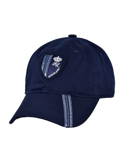 Casquette bleu marine avec écusson et paillettes en bleu denim - Zibal - Kingsland