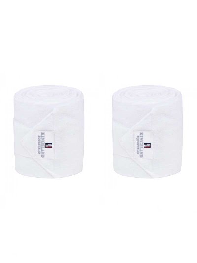 Lot de 2 Bandes polaires de travail blanches pour cheval - Draco - Kingsland Classic