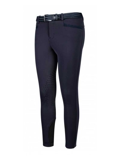Pantalons d'hiver bleu marine (grip aux genoux) junior unisexe - Logan - Equiline