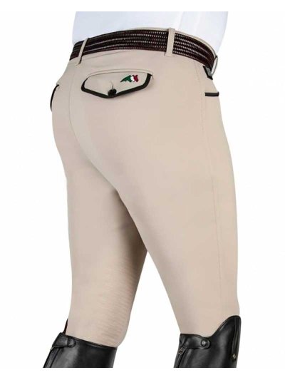 Pantalons d'hiver beige (grip aux genoux) pour homme - Faber - Equiline