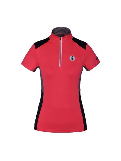 T-shirt d'entraînement à manches courtes corail/fuchsia pour femme - Auriga - Kingsland