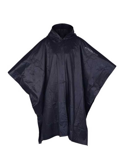 Coupe-vent/Poncho avec capuche bleu marine unisexe - Octans - Kingsland