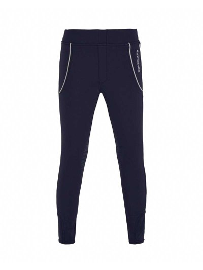 Pantalons avec ceinture élastique bleu marine avec bordure blanc (grip aux genoux) junior unisexe - Kaisa - Kingsland