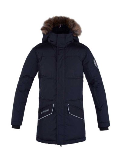 Manteau gordo matelassé bleu marine avec capuche de quita et pon junior unisexe - Keaton - Kingsland