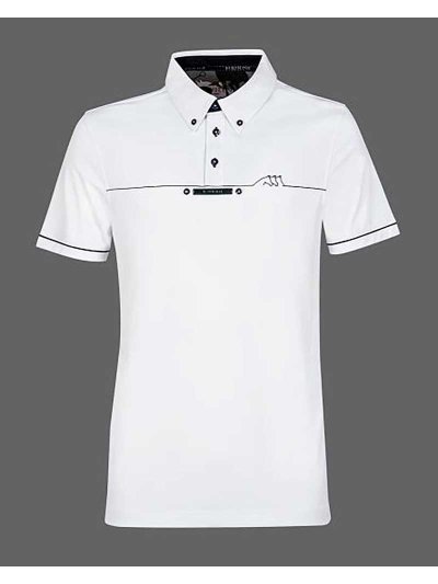 Polo de compétition blanc pour homme - Equiline