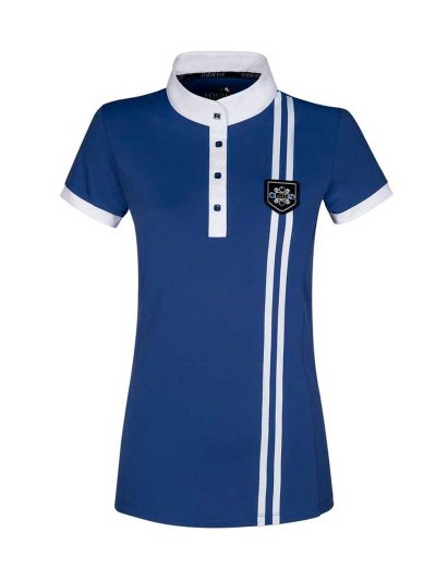 Polo de compétition bleu pour femme - Equiline