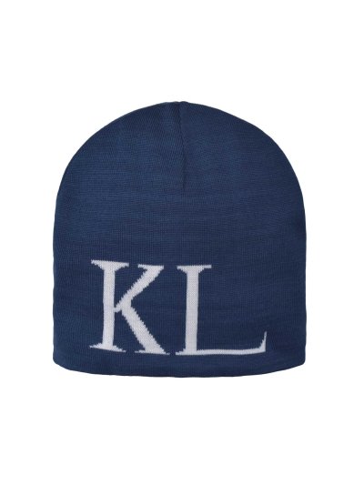 Bonnet fin en maille reversible azulón et gris - Alfie - Kingsland