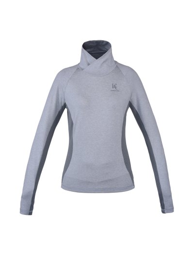 T-shirt manches longues pour femme modèle Nora Gris clair - Kingsland
