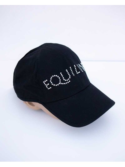 Casquette noir à strass - Silvy - Equiline - imagen 2