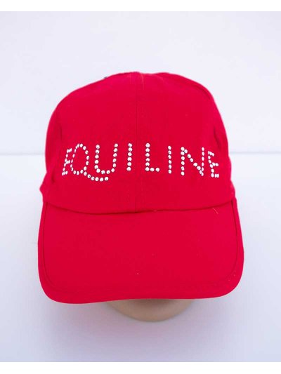 Casquette rouge à strass - Silvy - Equiline