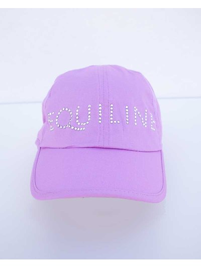 Casquette lilas à strass - Silvy - Equiline
