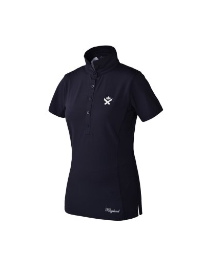Polo bleu marine de tissu technique pour femme modèle Harmony - Kingsland