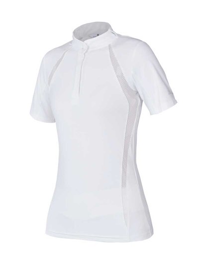 Polo de compétition à manches courtes blanc pour femme - Diamore - Kingsland Dressage