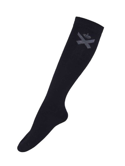 Chaussettes épaisses hautes noir à strass - Cuarto - Kingsland