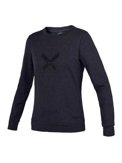 Sweat gris foncé (tissu avec brillo) pour femme - Olavarria - Kingsland Dressage