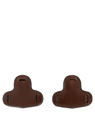 Protège-joues en cuir pour hackamore marron foncé - BR