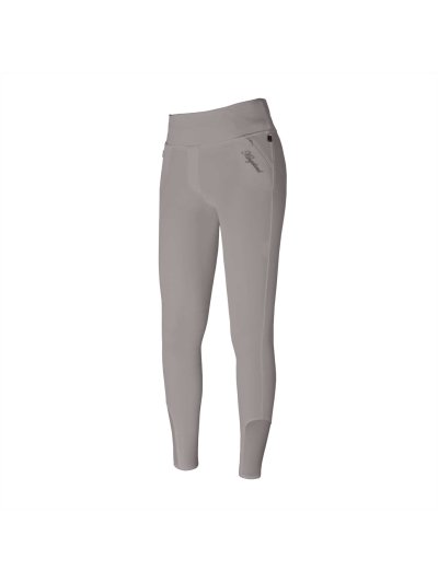 Pantalons pull-on beige avec ceinture large et élastique et grip silicone aux genoux modèle Katja - Kingsland