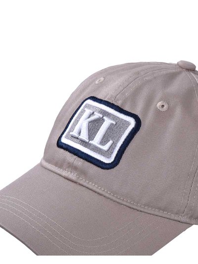 Casquette beige avec broderies en blanc, gris et bleu marine - Elda - Kingsland - imagen 2