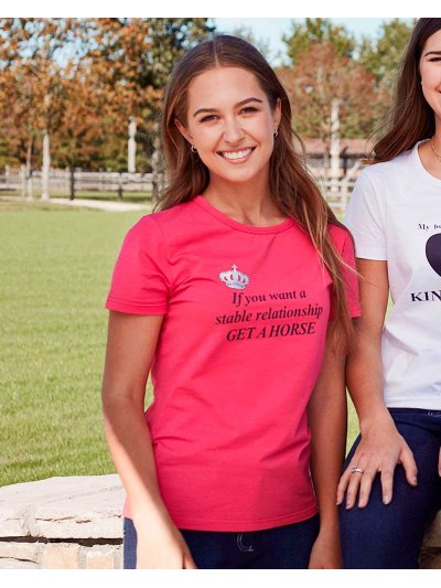 T-shirt à manches courtes fuchsia pour femme - Ibiza - Kingsland