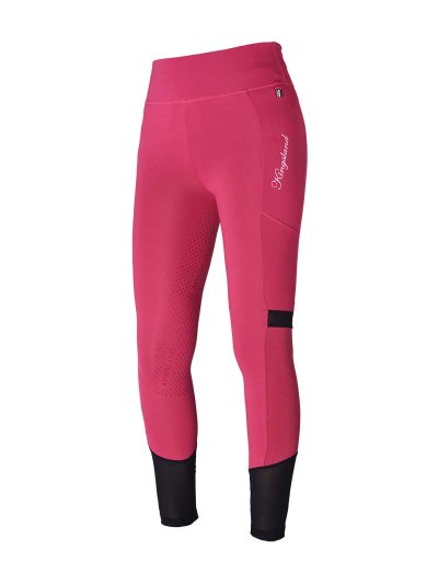 Leggings fucsias avec ceinture large (grip à fond intégral) pour femme - Karina - Kingsland