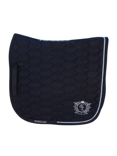 Tapis de dressage Coolmax bleu marine pour cheval (full) - Ubraye - Kingsland