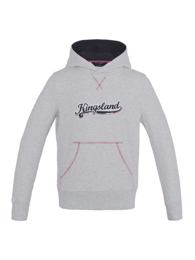 Sweat à capuche gris clair avec broderie et paillettes pour fille - Contes - Kingsland