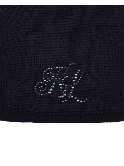 Bonnet fin en maille noir avec clous - Mac Bride - Kingsland - imagen 2