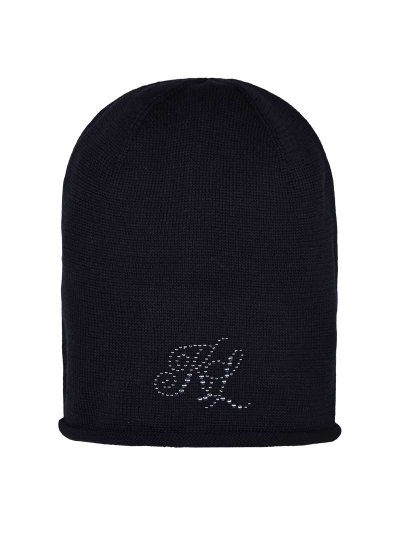 Bonnet fin en maille noir avec clous - Mac Bride - Kingsland