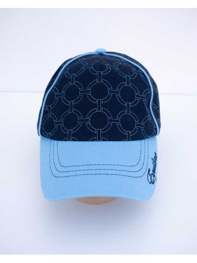 Casquette bleu marine et bleu clair avec imprimé - Igan - Equiline - imagen 2