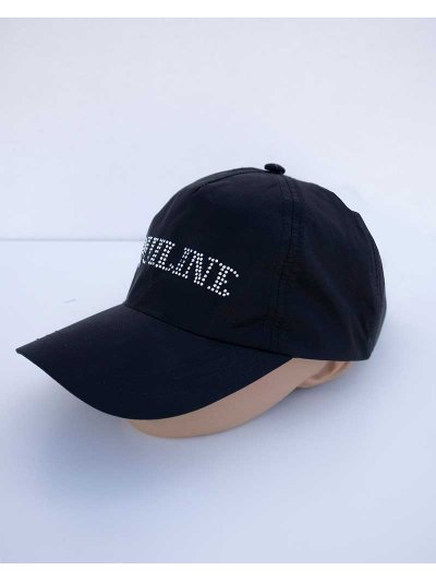 Casquette de nylon noir brillant à strass - Illusion - Equiline - imagen 3