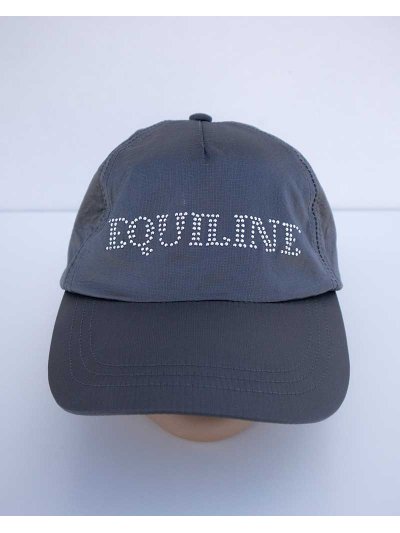 Casquette de nylon gris brillant à strass - Illusion - Equiline