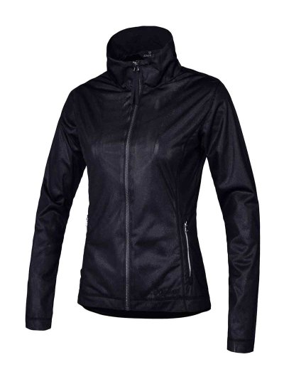 Coupe-vent noir brillant pour femme - Manaus - Kingsland Dressage