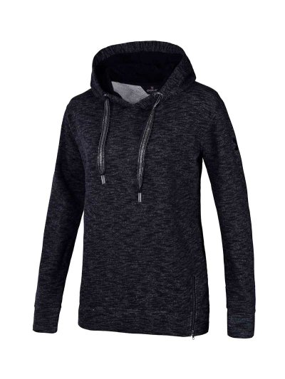 Sweat à capuche gris foncé chiné pour femme - KLcape Reinga - Kingsland Dressage