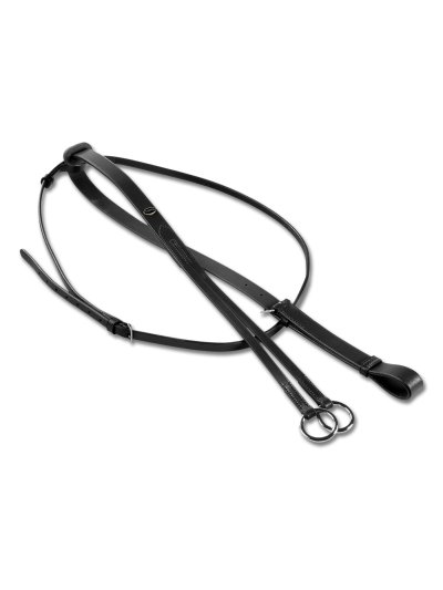 Dark brown web grip 19mm reins for horses by Premiere
