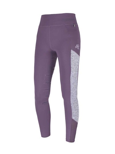 Leggings violets et gris (grip à fond intégral) pour femme - KLkarina - Kingsland