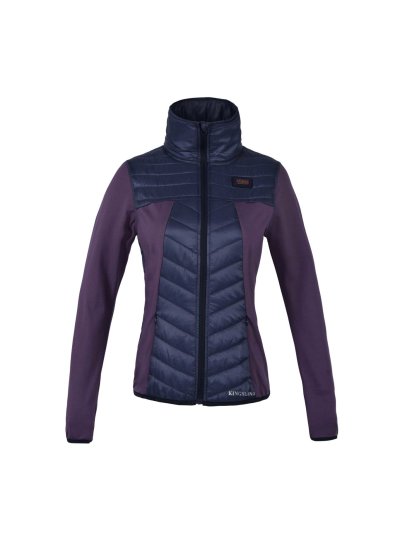 Veste d'entraînement matelassée bleu marine et violet pour femme - Klawock - Kingsland