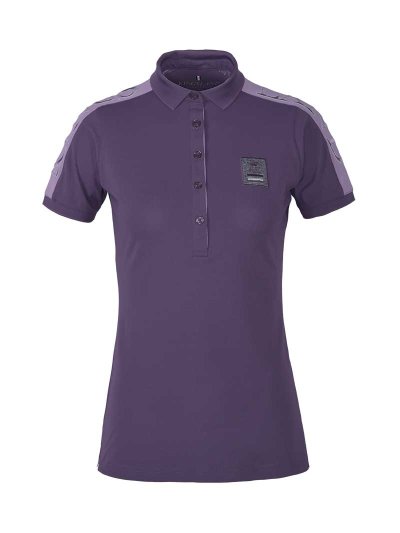 Polo technique en piqué à manches courtes violeta (violet vintage) pour femme - KLtanana - Kingsland