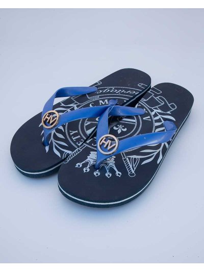 Tongs bleu marine avec sangle bleu modèle Leslie - HV Polo